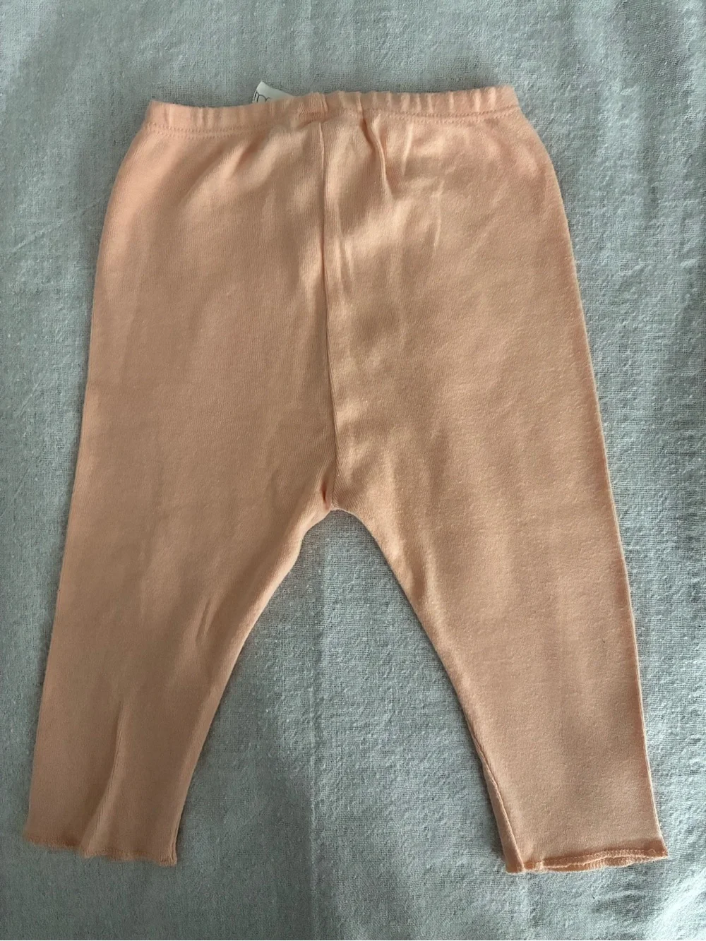 Bonpoint Baby Ribbed Cotton Pajama Set in a Peach Pink Shade